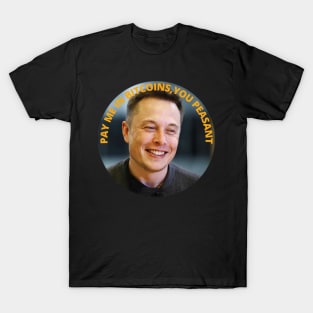 bitcoin elon musk T-Shirt